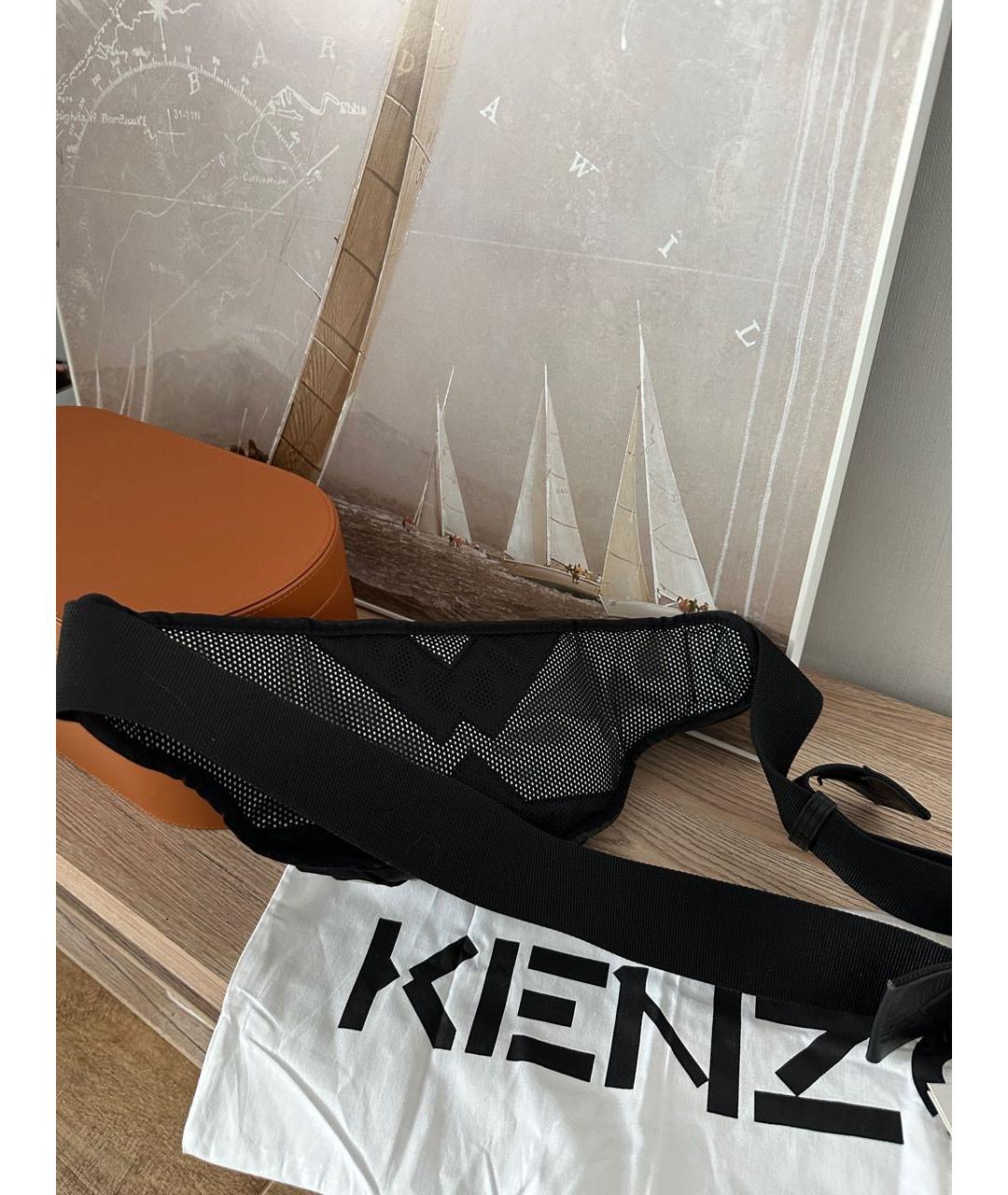 KENZO Черная поясная сумка, фото 3
