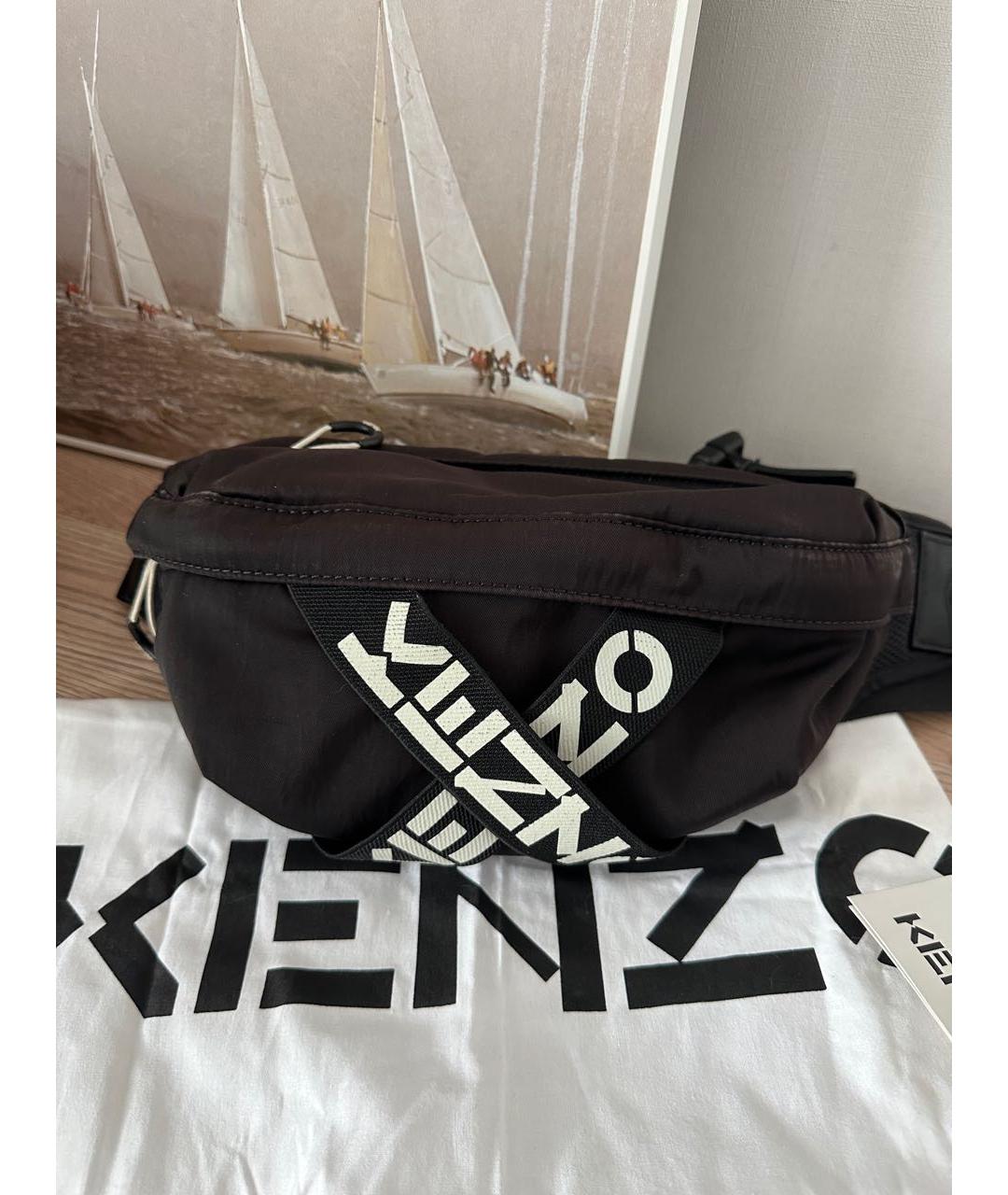 KENZO Черная поясная сумка, фото 2