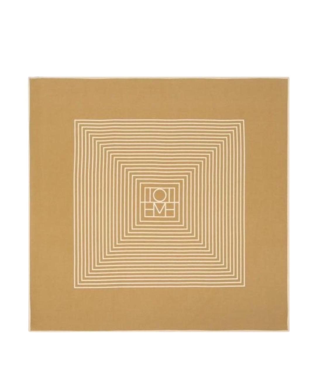 TOTEME Горчичный шелковый платок, фото 1