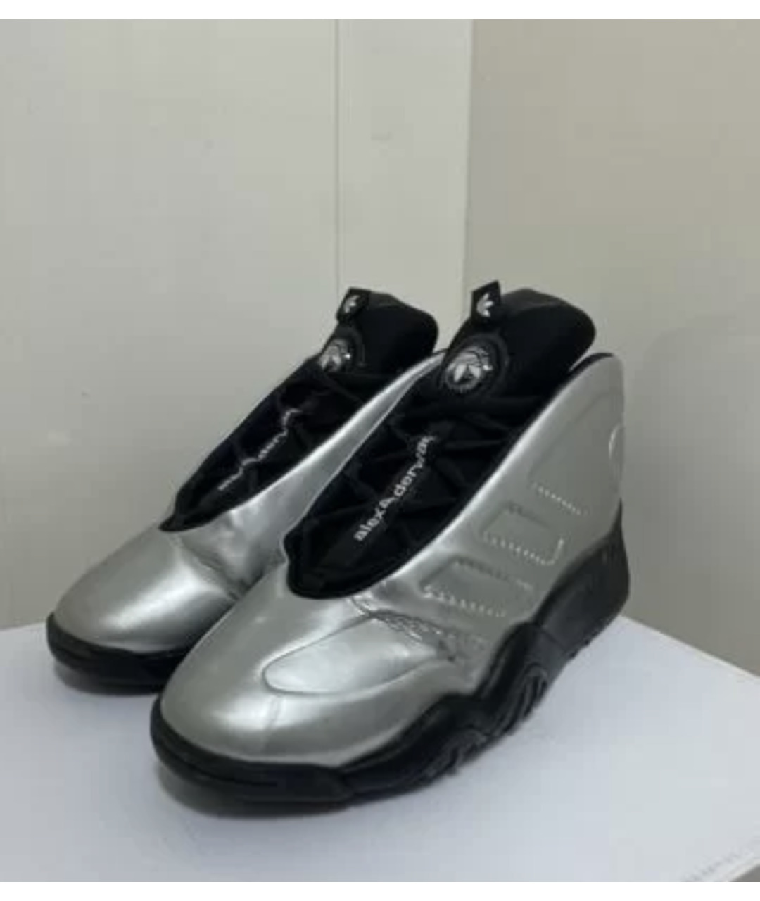 ALEXANDER WANG Серебряные низкие кроссовки / кеды, фото 2