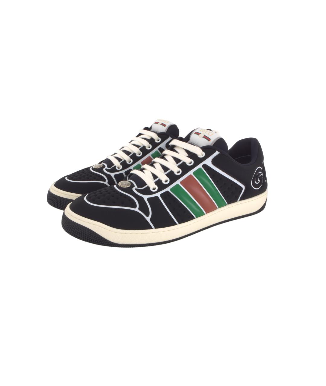 GUCCI Черные низкие кроссовки / кеды, фото 3