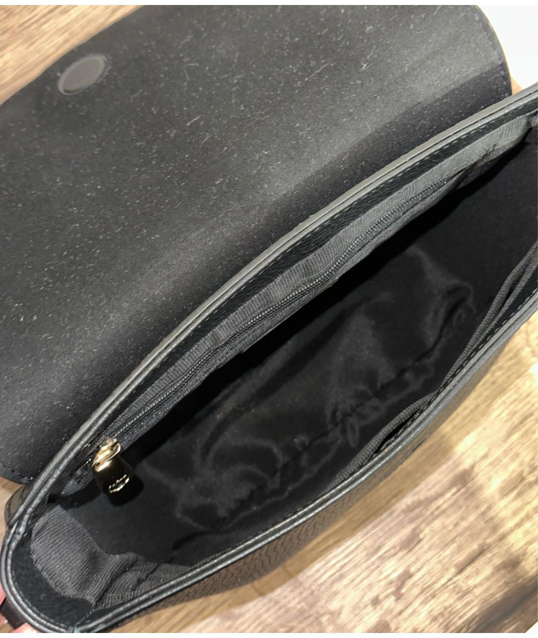 FURLA Черная кожаная сумка через плечо, фото 4