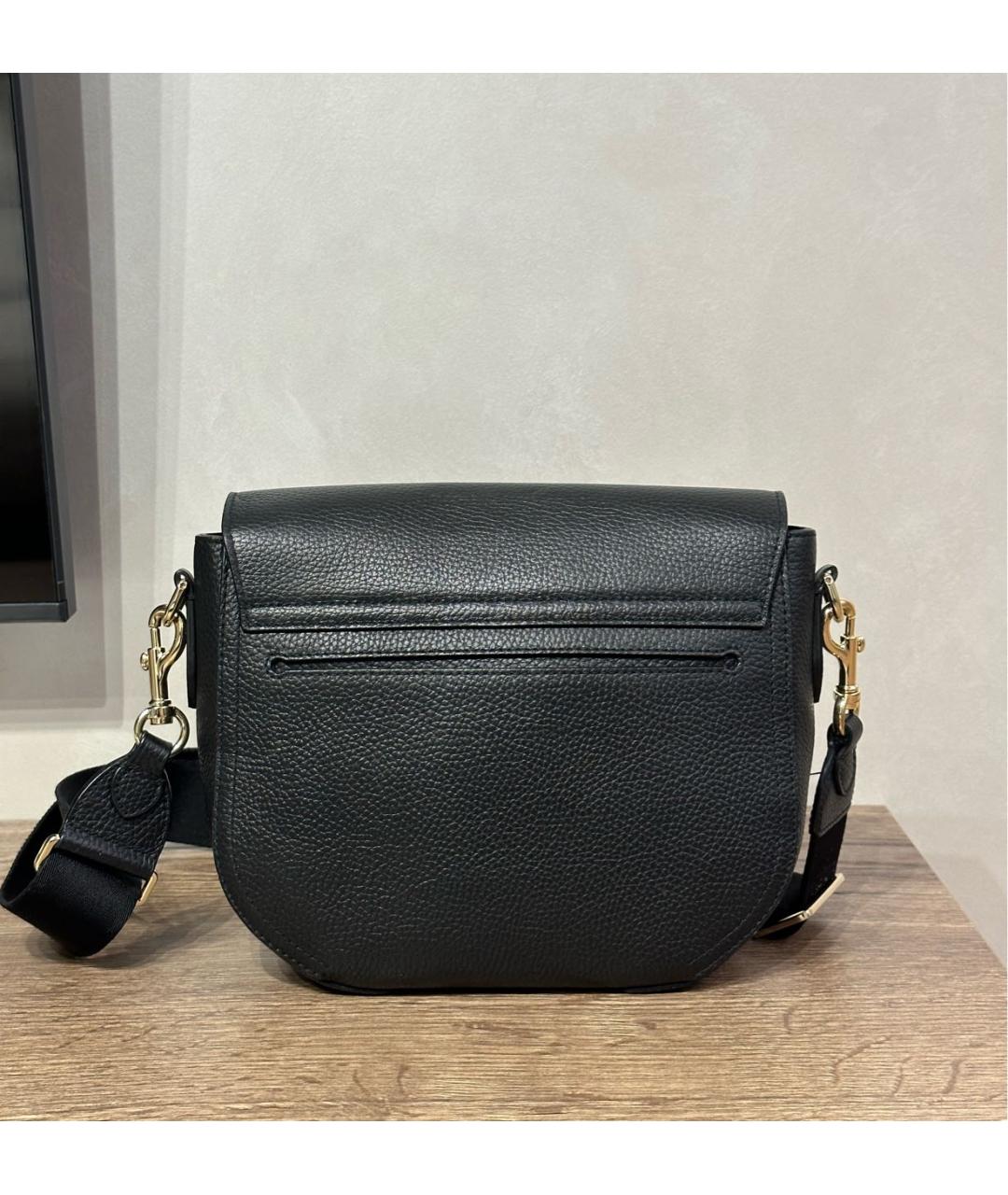 FURLA Черная кожаная сумка через плечо, фото 3