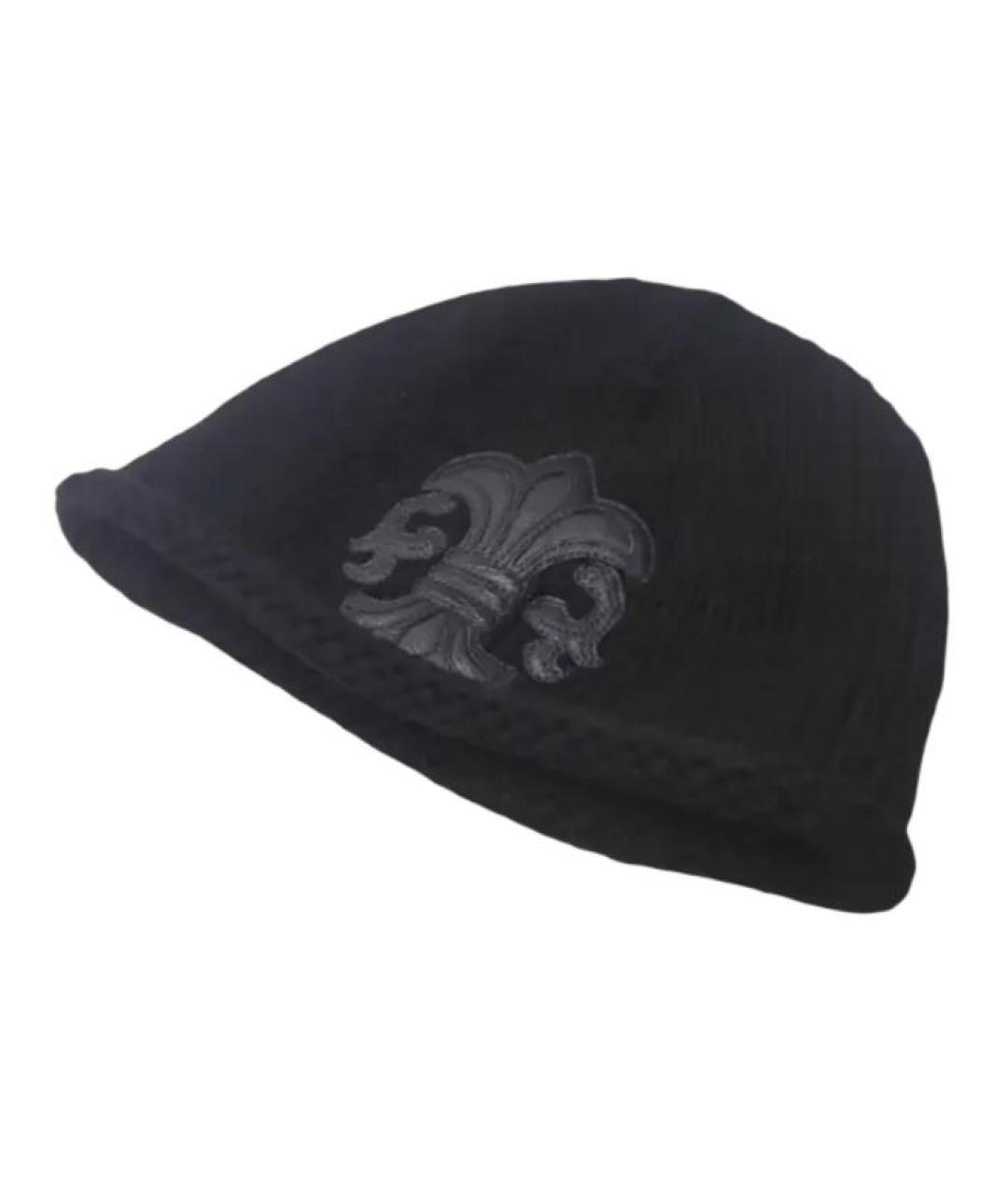CHROME HEARTS Черная шапка, фото 2