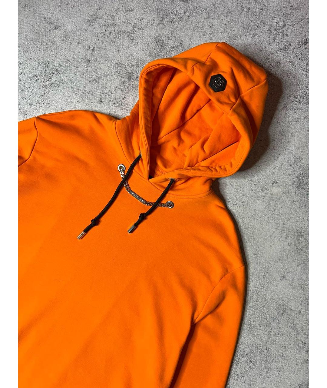 PHILIPP PLEIN Оранжевый хлопковый джемпер / свитер, фото 4