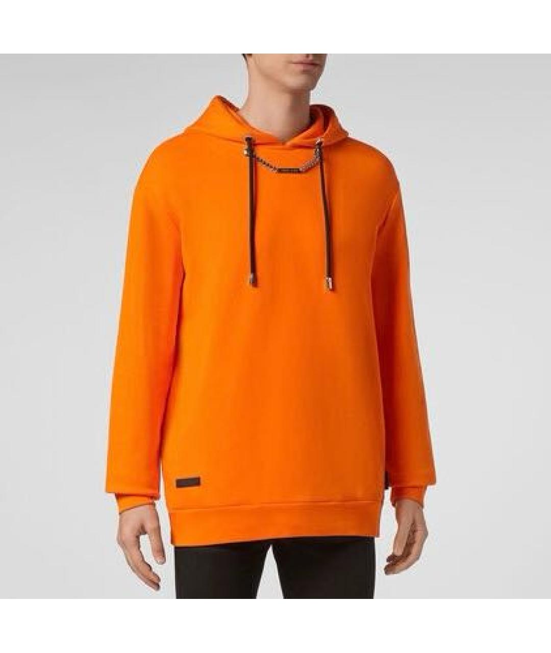 PHILIPP PLEIN Оранжевый хлопковый джемпер / свитер, фото 2