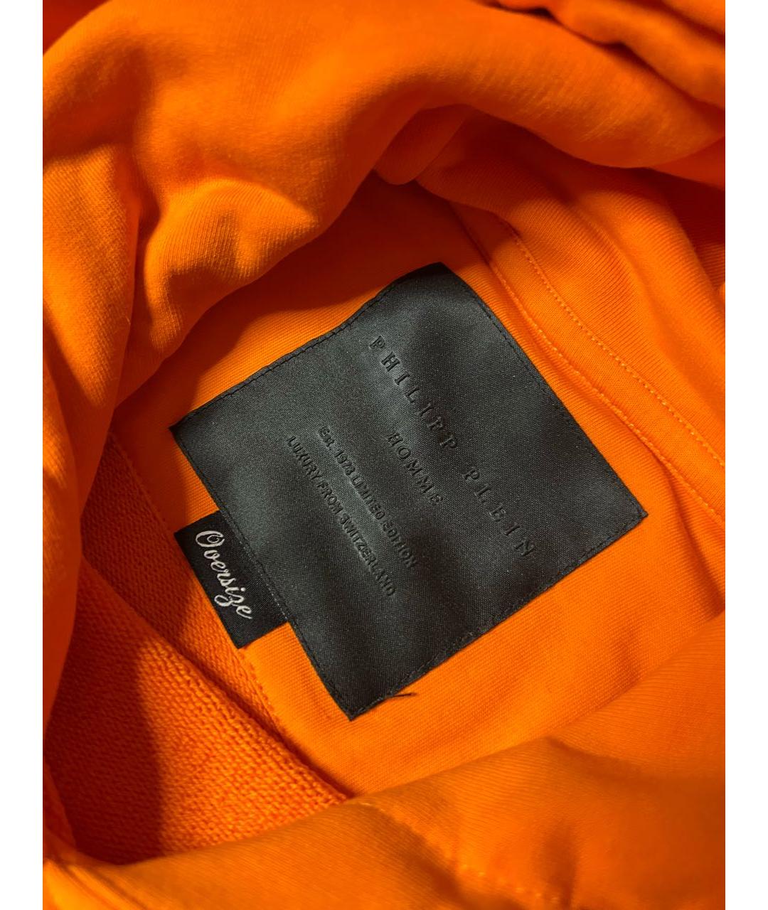 PHILIPP PLEIN Оранжевый хлопковый джемпер / свитер, фото 7