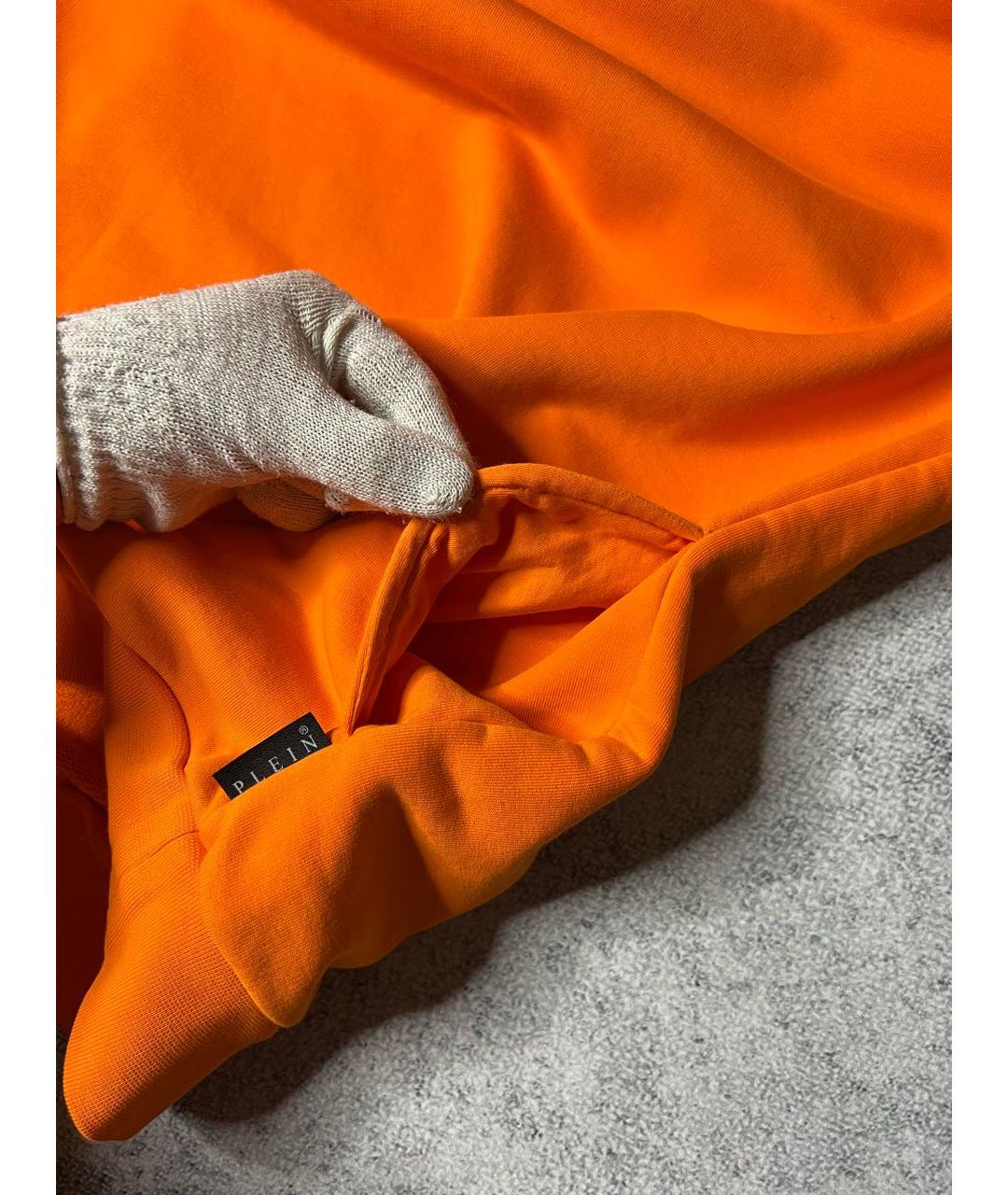 PHILIPP PLEIN Оранжевый хлопковый джемпер / свитер, фото 8