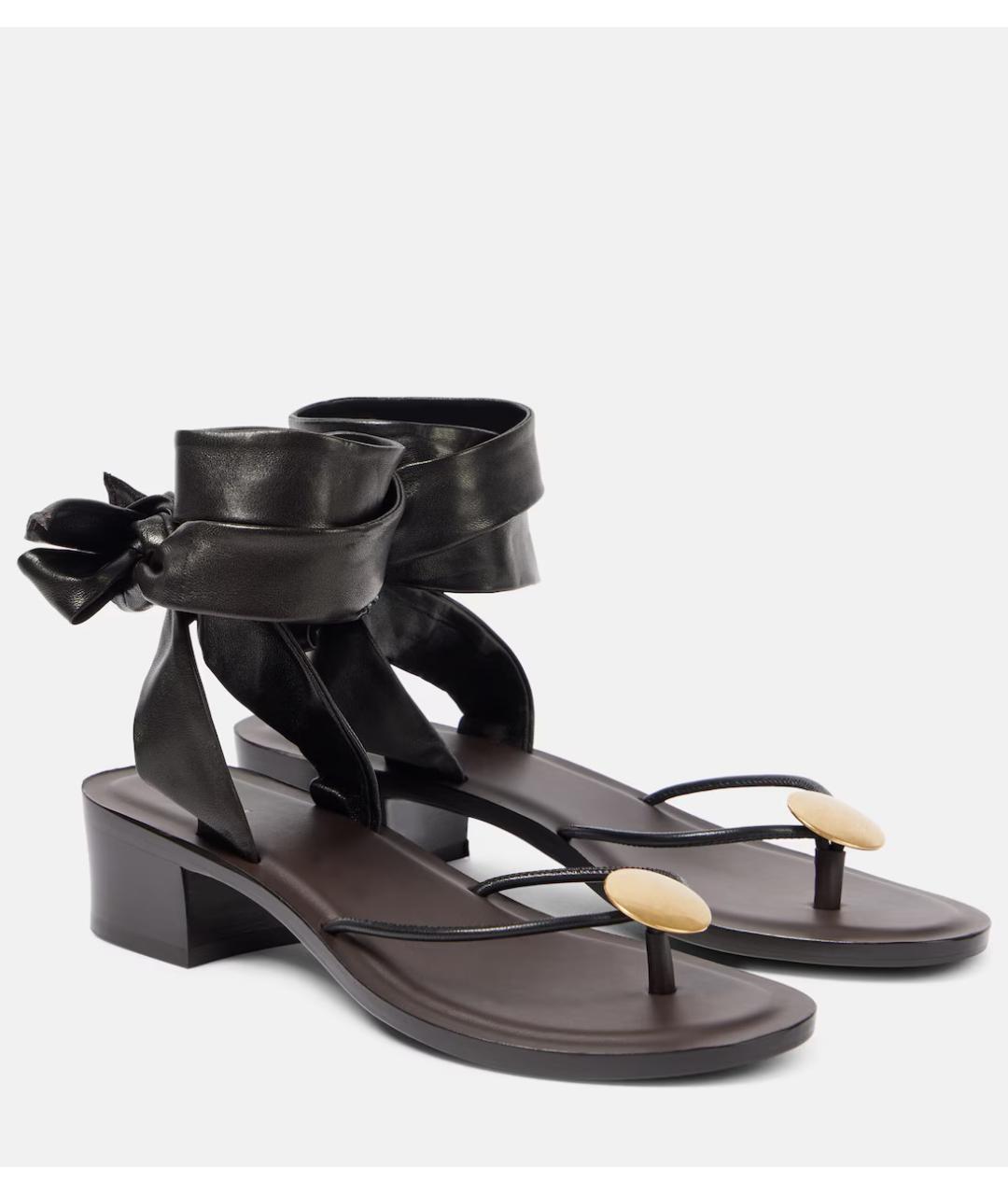 THE ROW Коричневые кожаные босоножки, фото 2