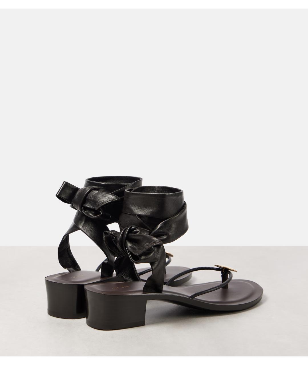 THE ROW Коричневые кожаные босоножки, фото 5