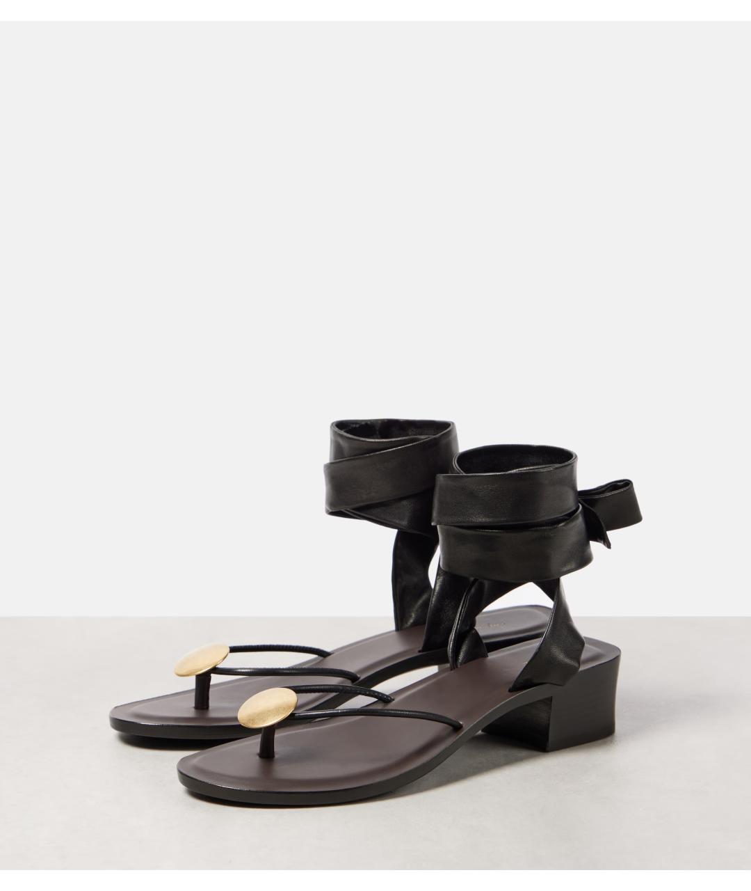 THE ROW Коричневые кожаные босоножки, фото 3