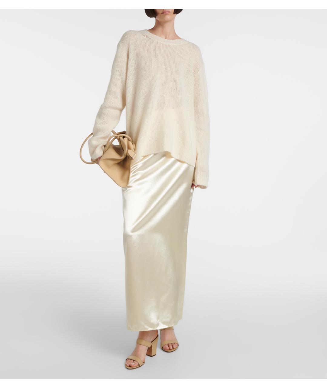 THE ROW Бежевые кожаные мюли, фото 2