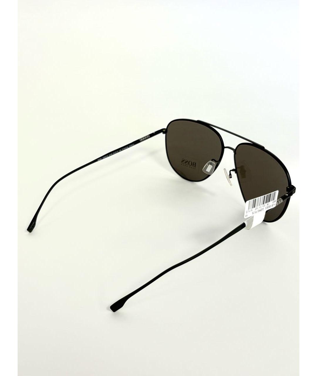 HUGO BOSS Черные металлические солнцезащитные очки, фото 5