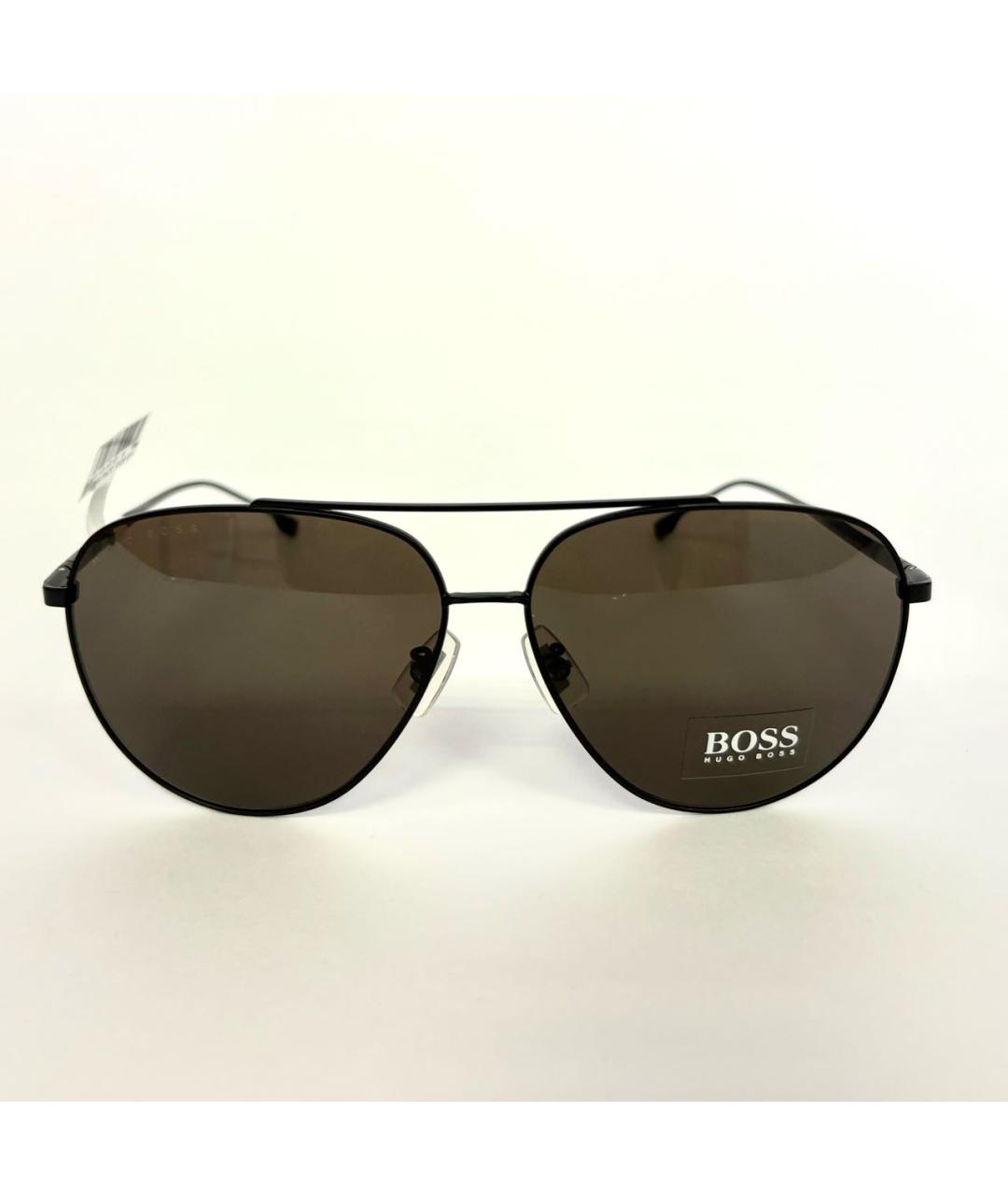 HUGO BOSS Черные металлические солнцезащитные очки, фото 6