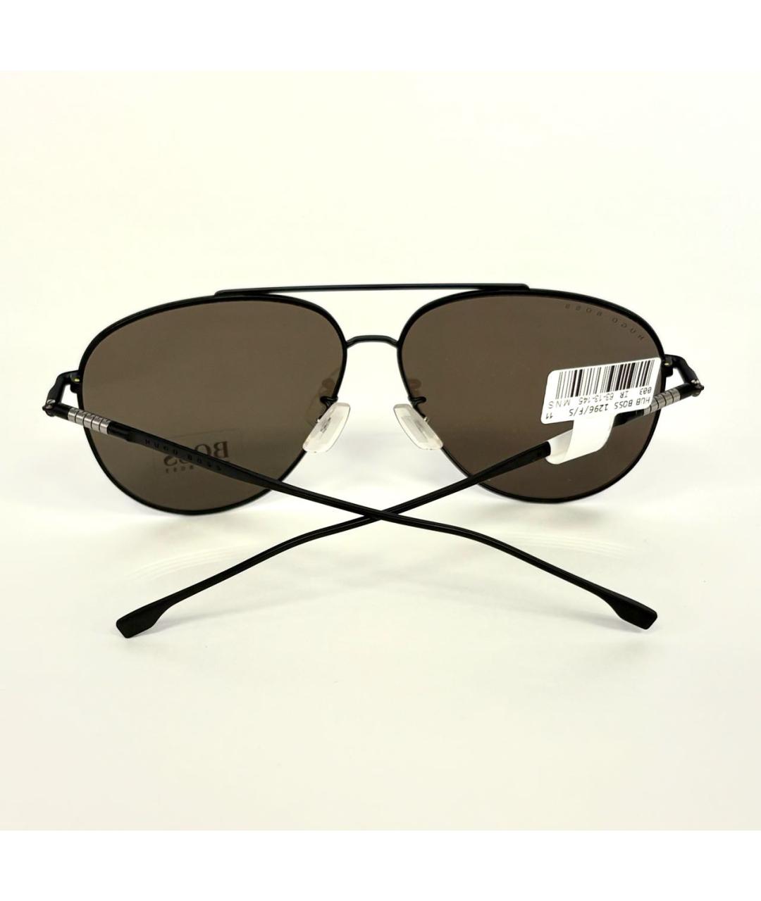 HUGO BOSS Черные металлические солнцезащитные очки, фото 3