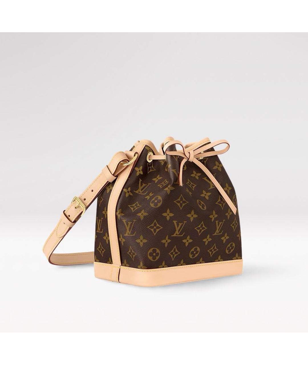 LOUIS VUITTON Коричневая кожаная сумка через плечо, фото 2