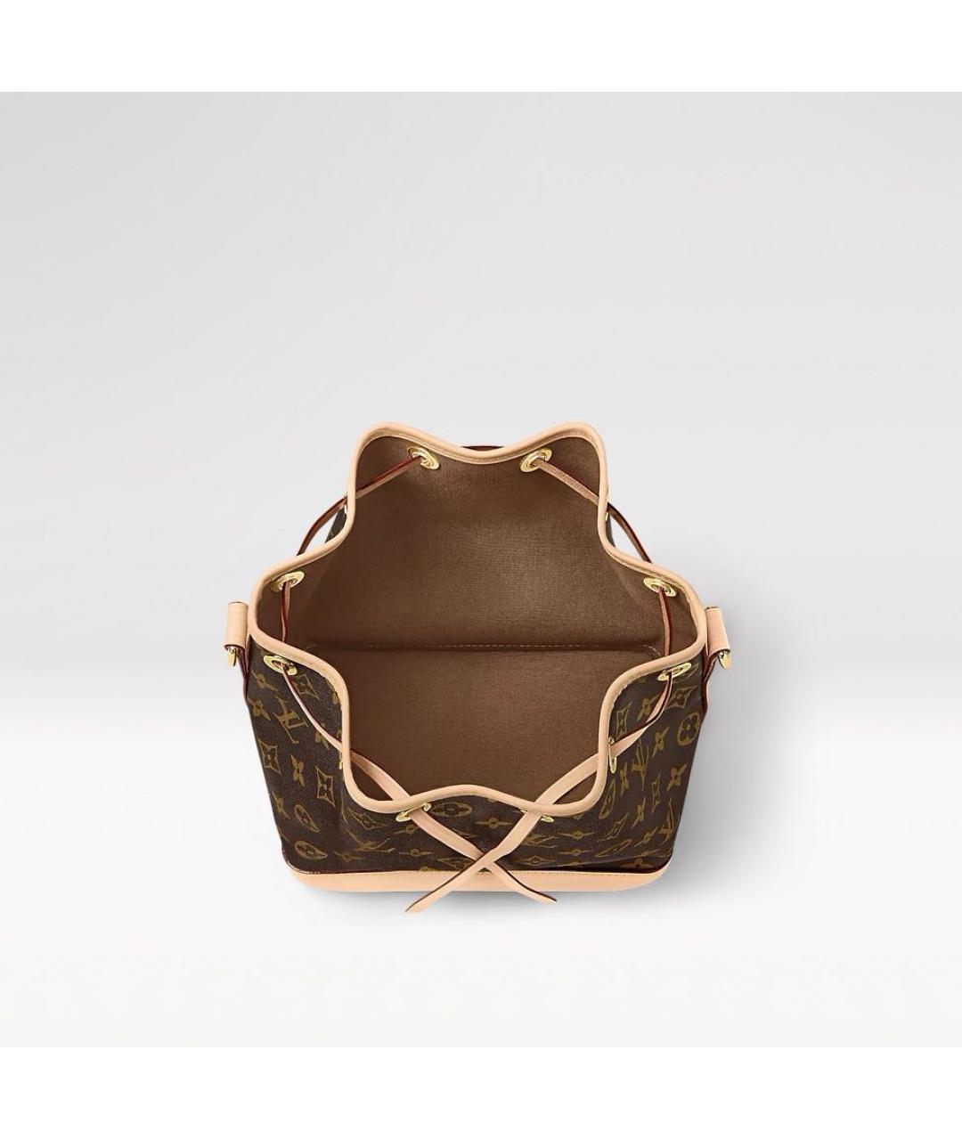 LOUIS VUITTON Коричневая кожаная сумка через плечо, фото 3