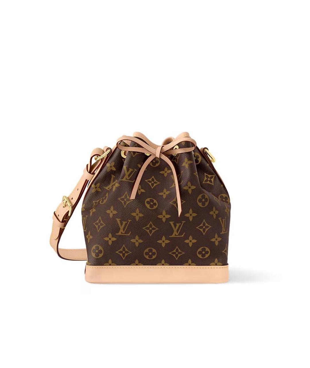 LOUIS VUITTON Коричневая кожаная сумка через плечо, фото 4