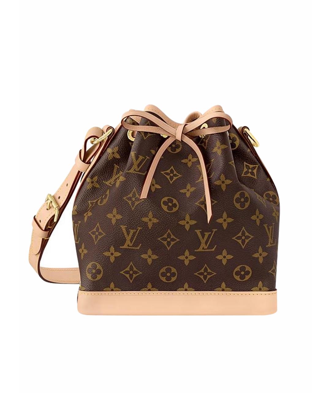 LOUIS VUITTON Коричневая кожаная сумка через плечо, фото 1