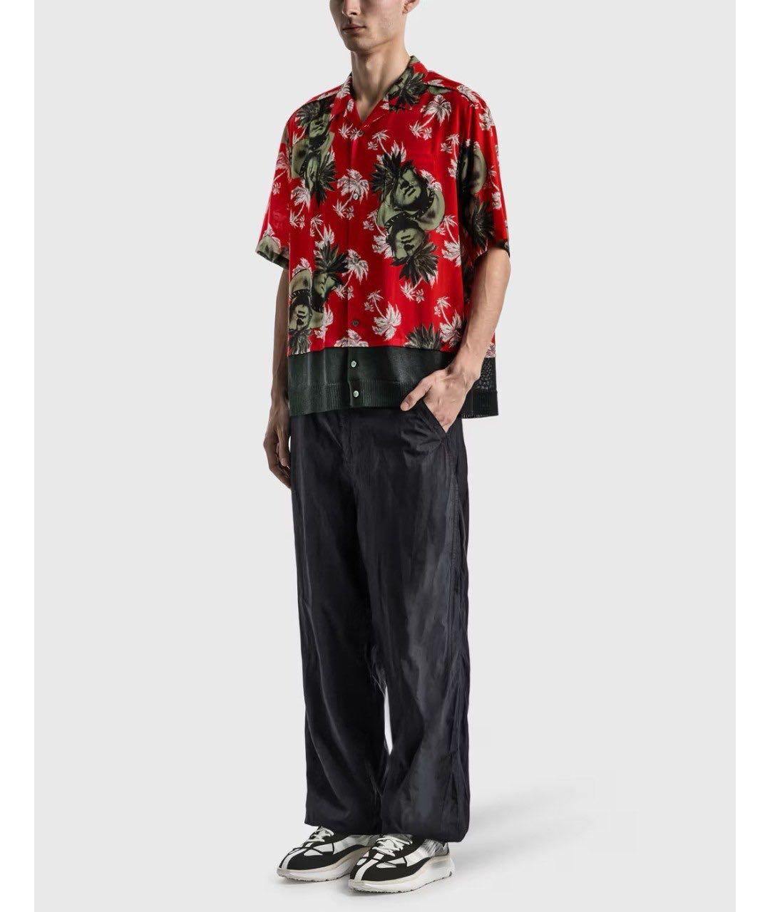 UNDERCOVER Красная хлопко-шелковая кэжуал рубашка, фото 2