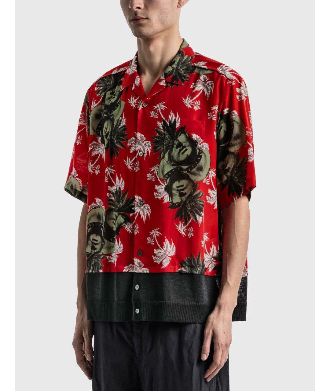 UNDERCOVER Красная хлопко-шелковая кэжуал рубашка, фото 3