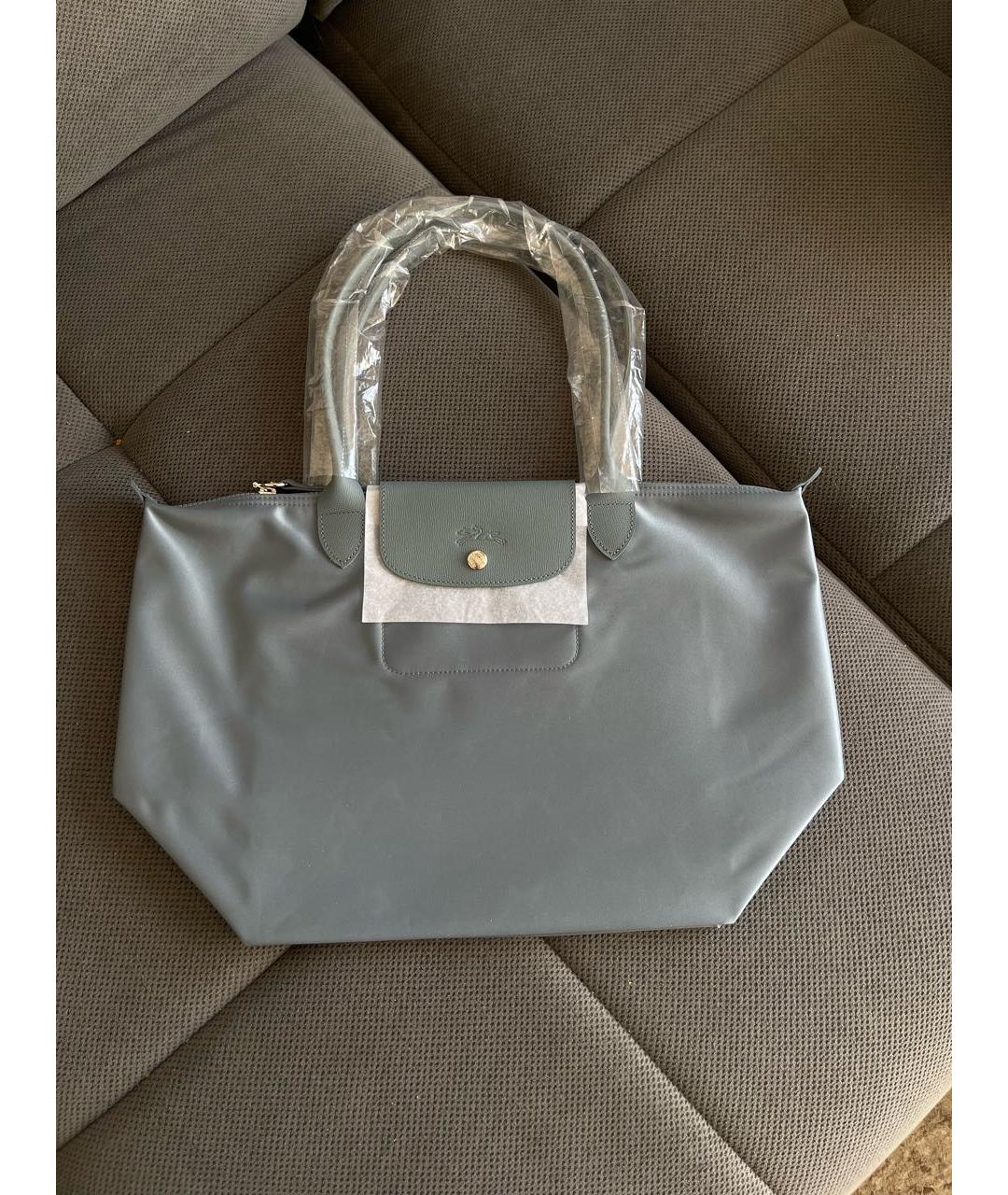 LONGCHAMP Серая хлопковая дорожная/спортивная сумка, фото 3