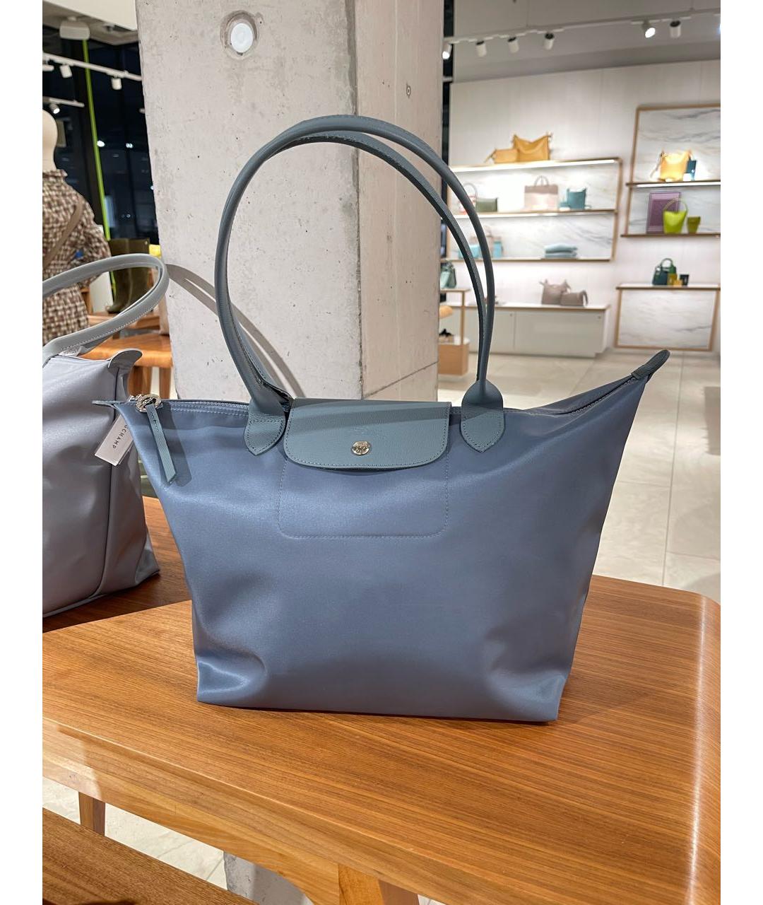 LONGCHAMP Серая хлопковая дорожная/спортивная сумка, фото 2