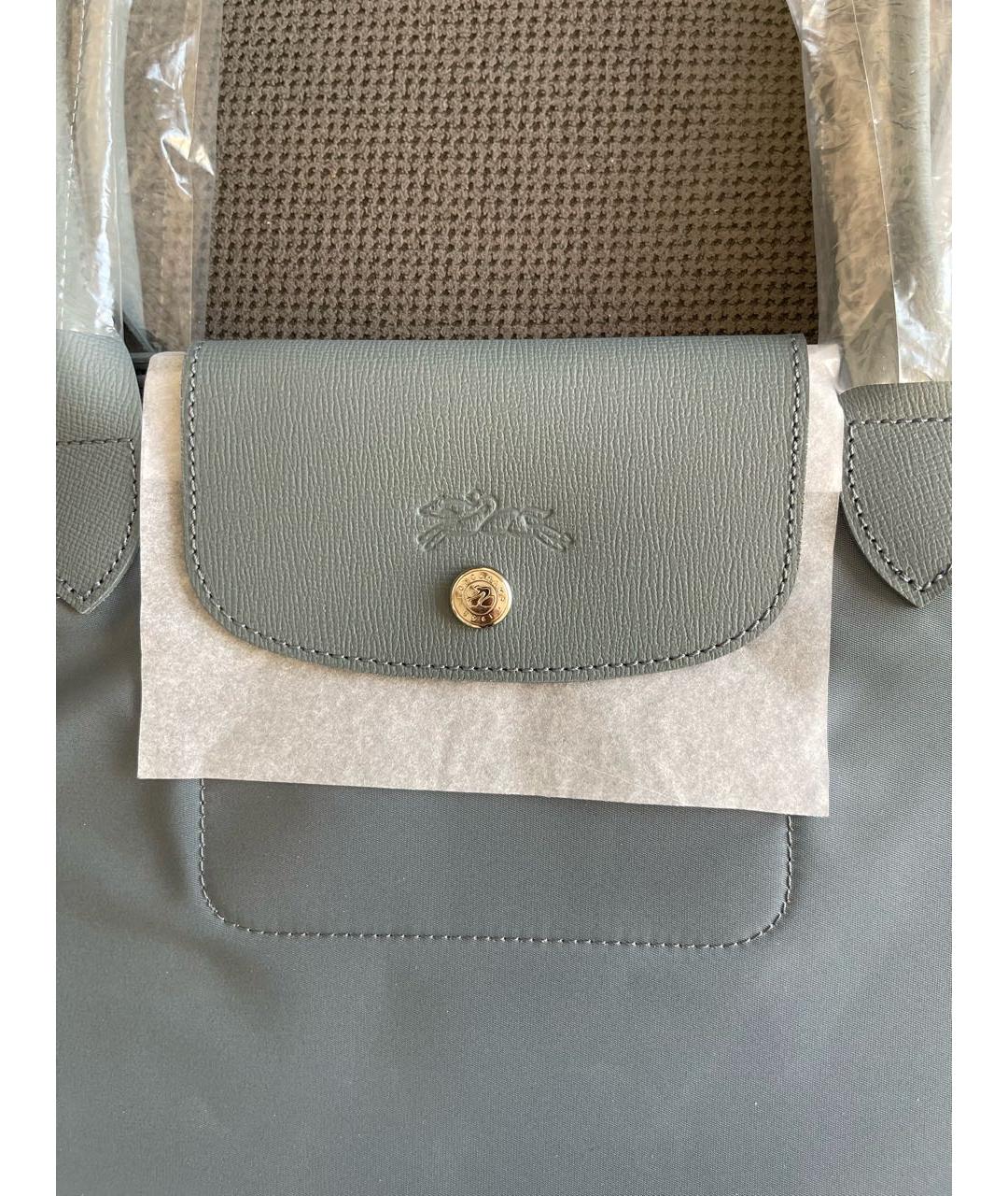 LONGCHAMP Серая хлопковая дорожная/спортивная сумка, фото 4