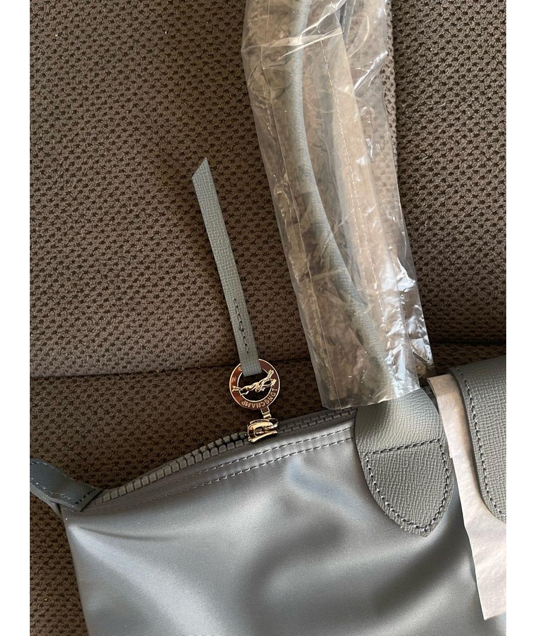 LONGCHAMP Серая хлопковая дорожная/спортивная сумка, фото 5