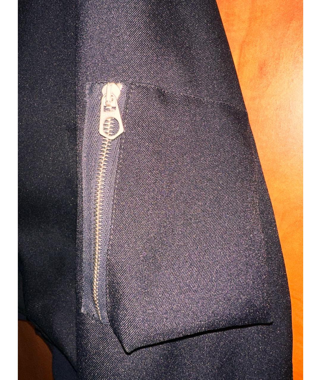 JIL SANDER Темно-синяя вискозная куртка, фото 5