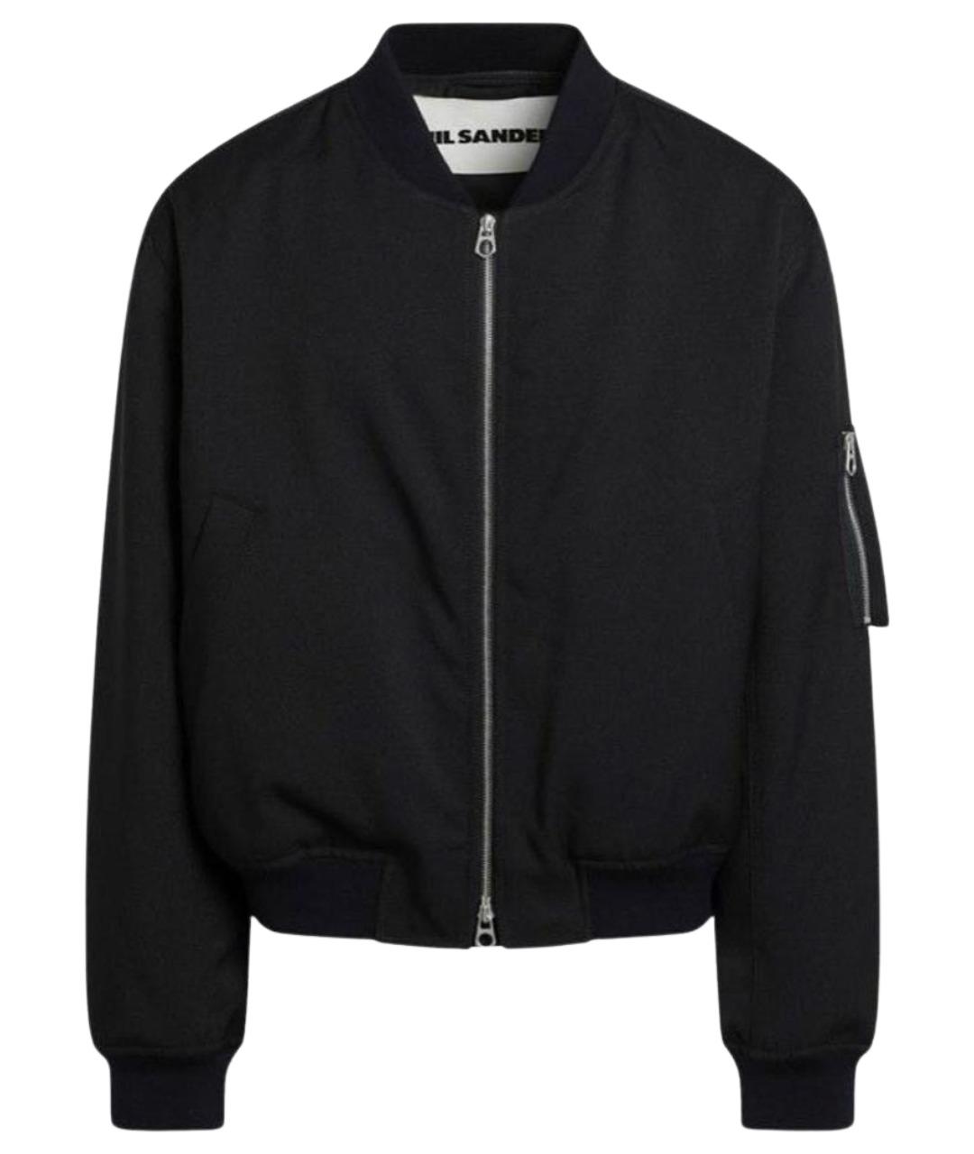 JIL SANDER Темно-синяя вискозная куртка, фото 1