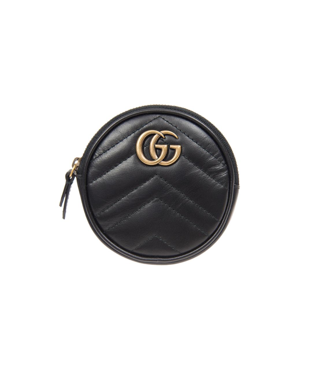 GUCCI Черный кожаный кошелек, фото 1