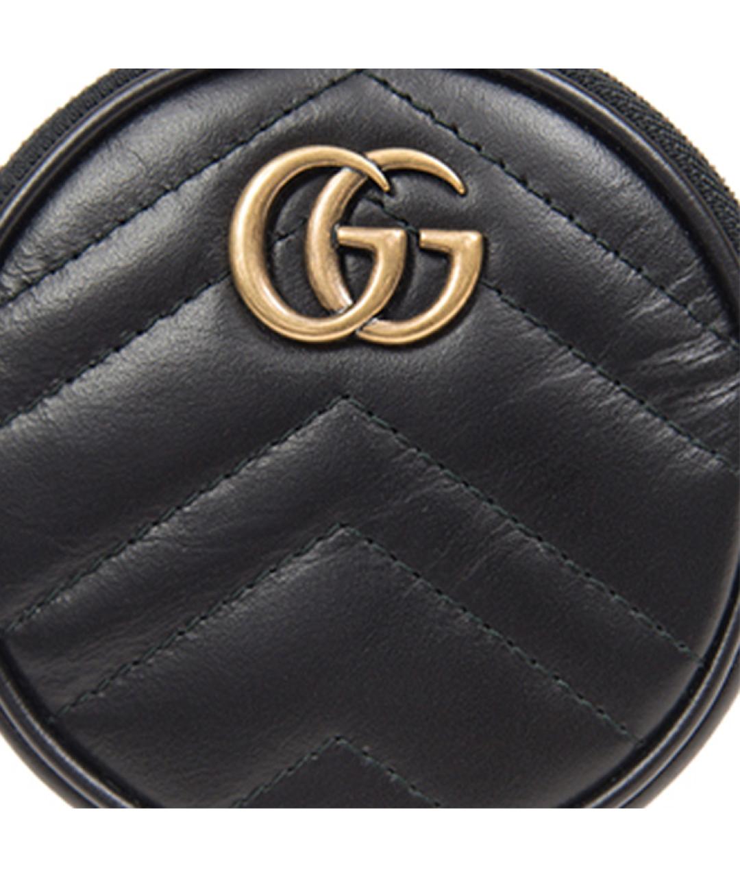 GUCCI Черный кожаный кошелек, фото 5