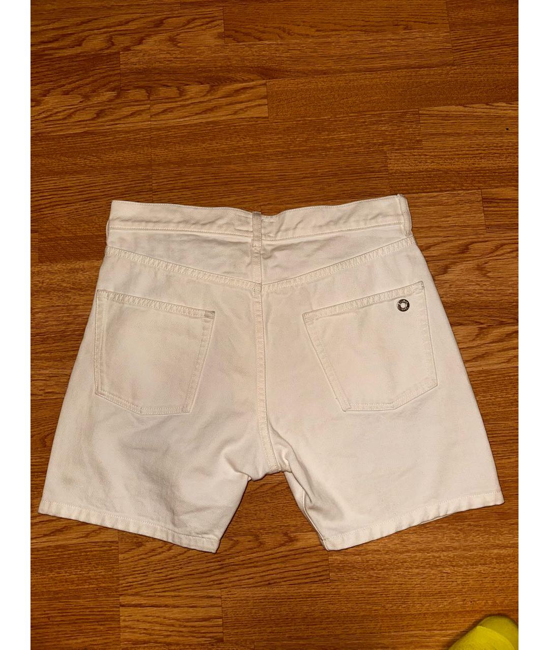 ETUDES Белые деним шорты, фото 2