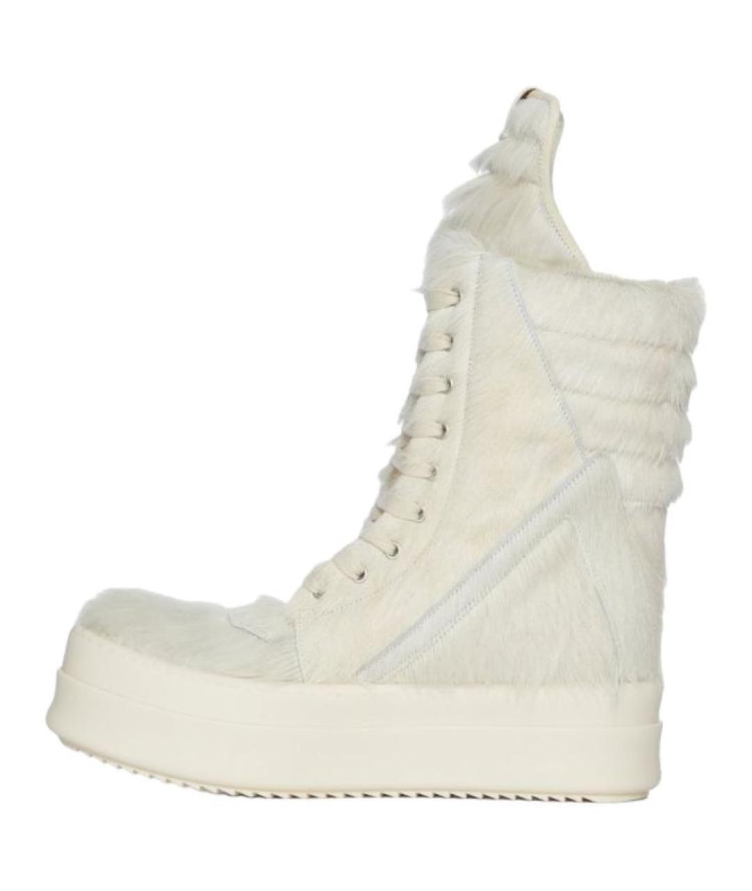 RICK OWENS Белые низкие кроссовки / кеды, фото 2