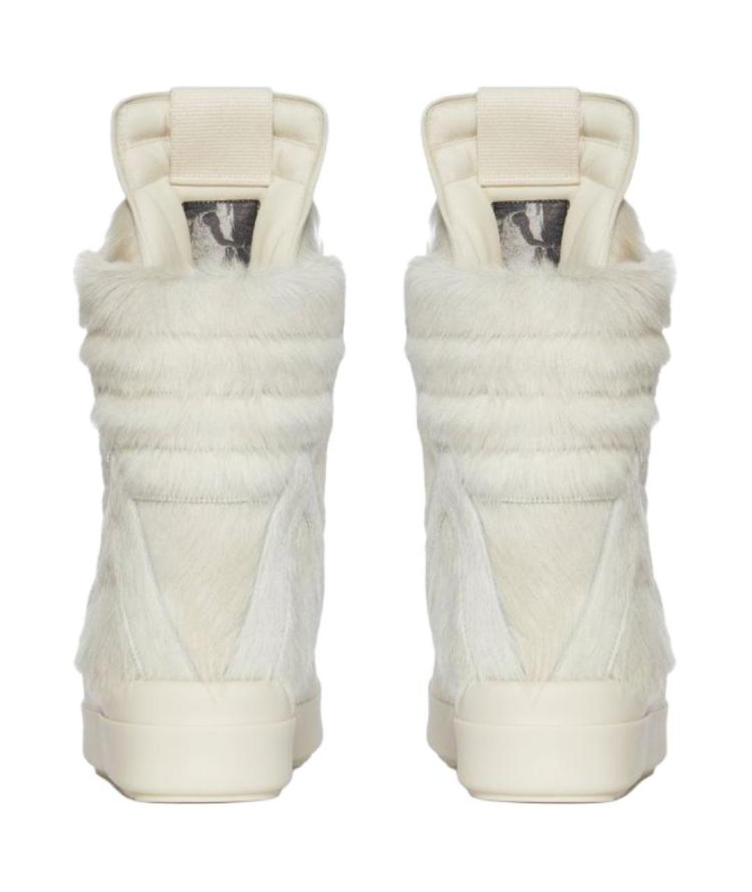 RICK OWENS Белые низкие кроссовки / кеды, фото 5