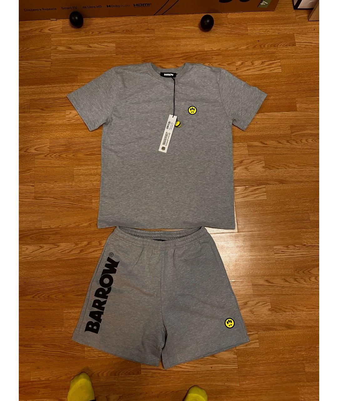 BARROW Серая хлопковая футболка, фото 5