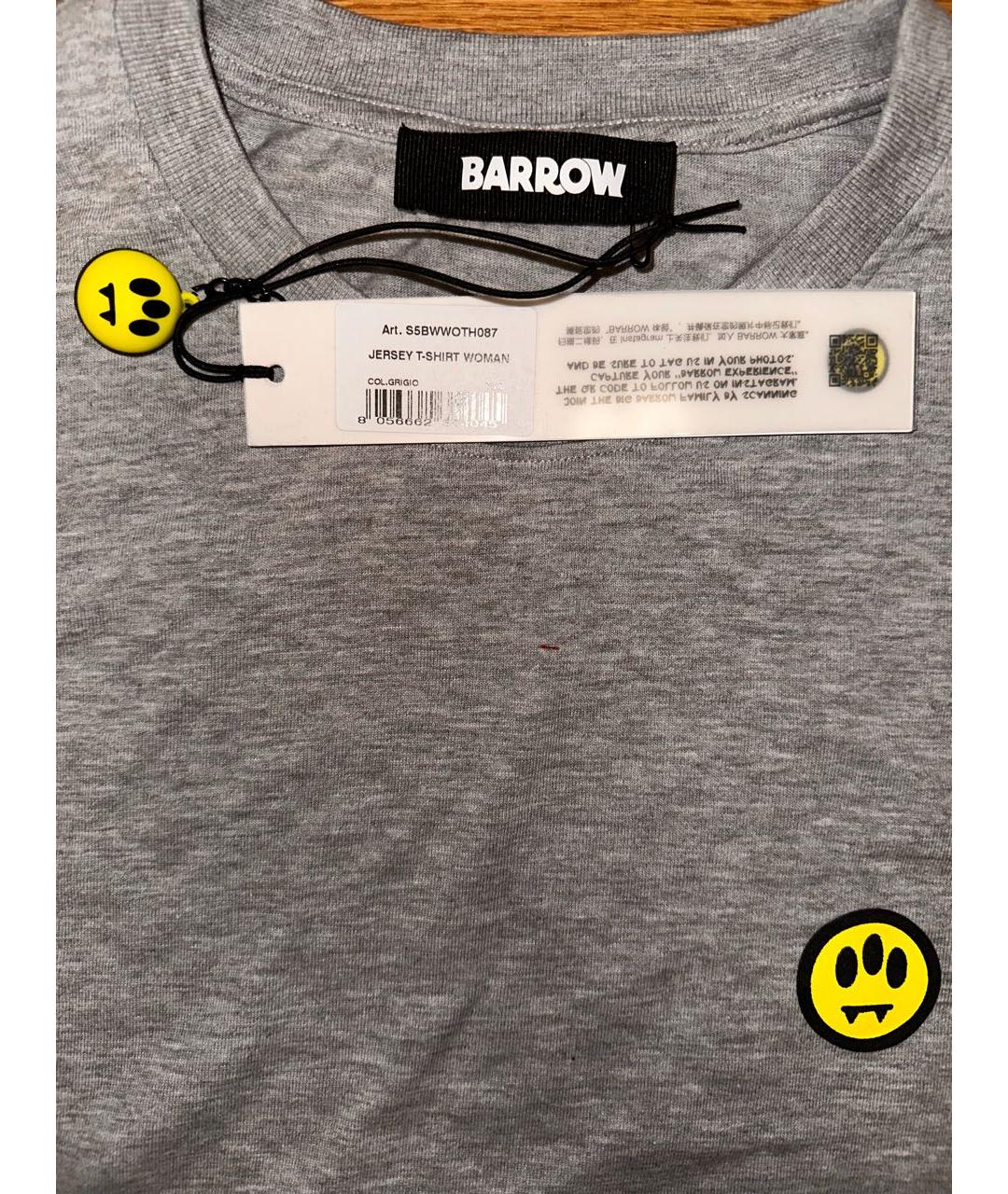 BARROW Серая хлопковая футболка, фото 3