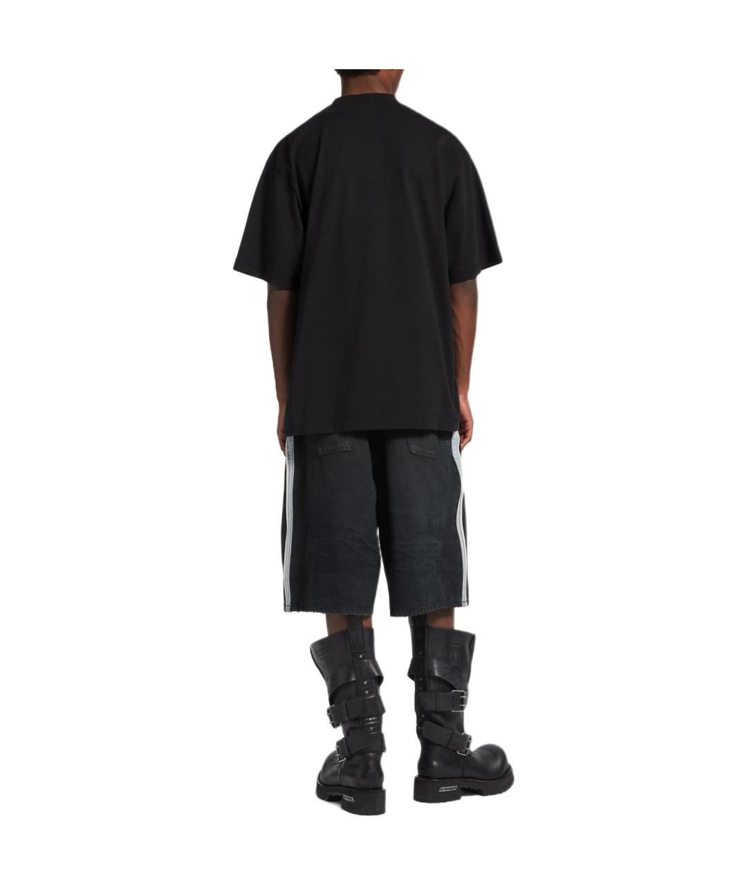 BALENCIAGA Черная футболка, фото 3