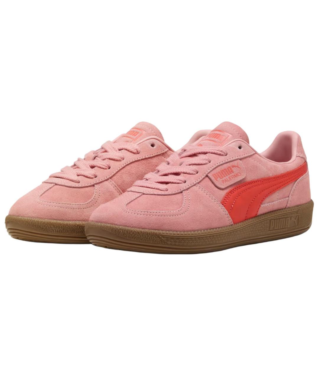 PUMA Розовые нубуковые кеды, фото 3