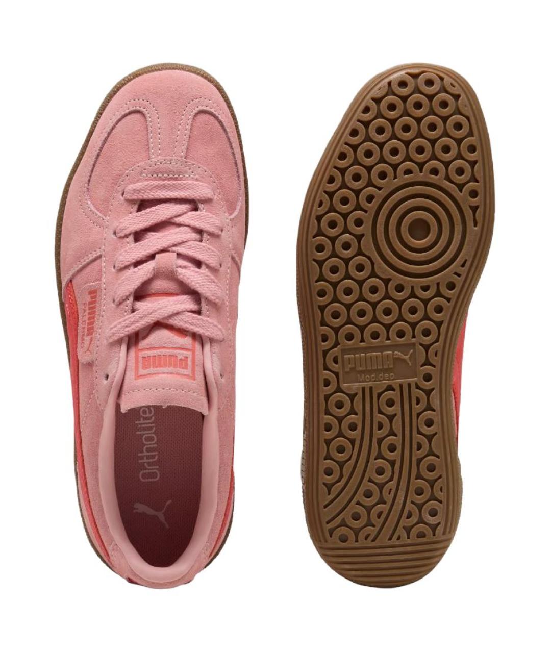 PUMA Розовые нубуковые кеды, фото 4