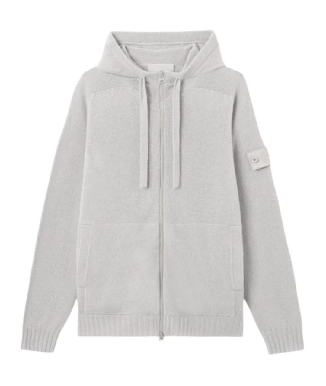 STONE ISLAND Серый кашемировый джемпер / свитер, фото 1