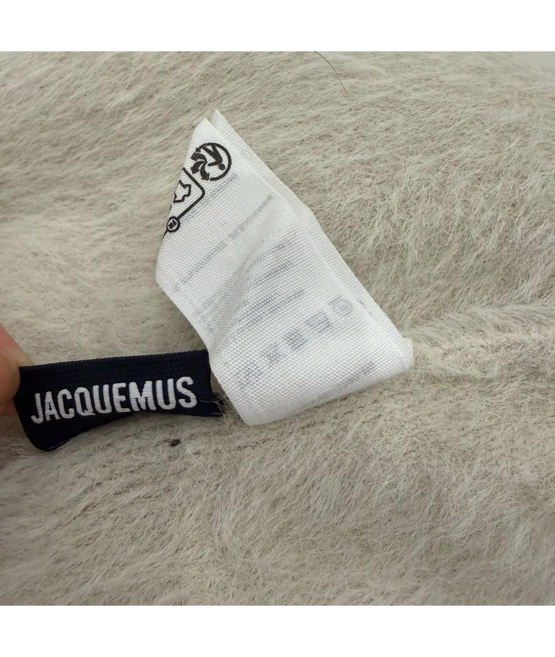 JACQUEMUS Бежевый полиамидовый джемпер / свитер, фото 8