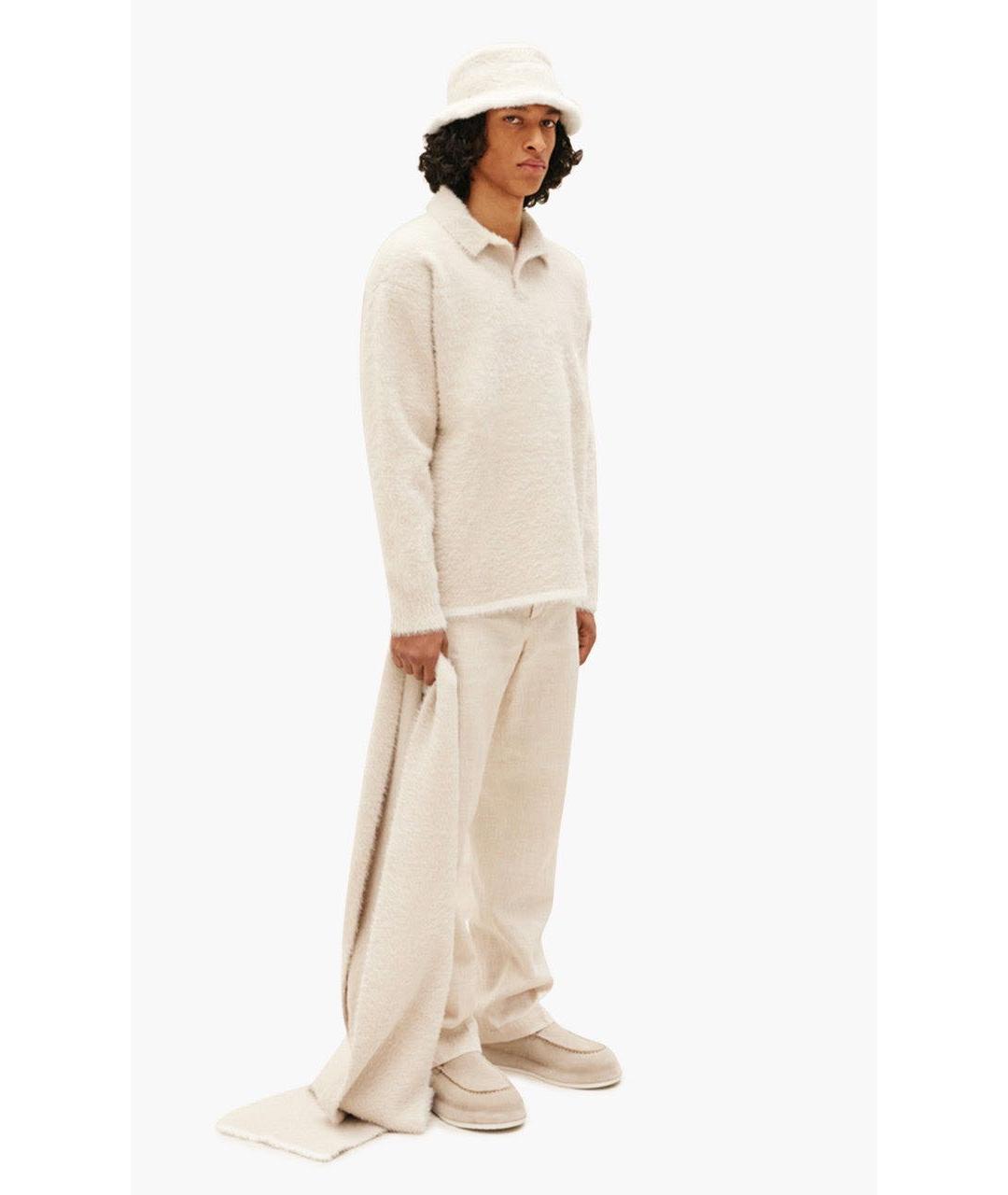 JACQUEMUS Бежевый полиамидовый джемпер / свитер, фото 4