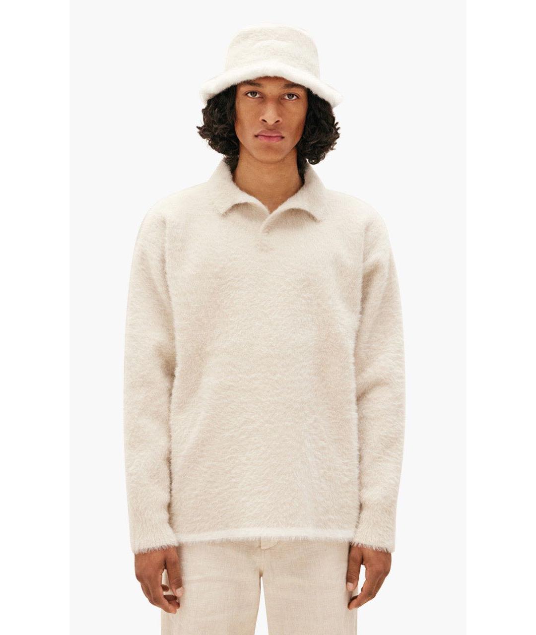 JACQUEMUS Бежевый полиамидовый джемпер / свитер, фото 5