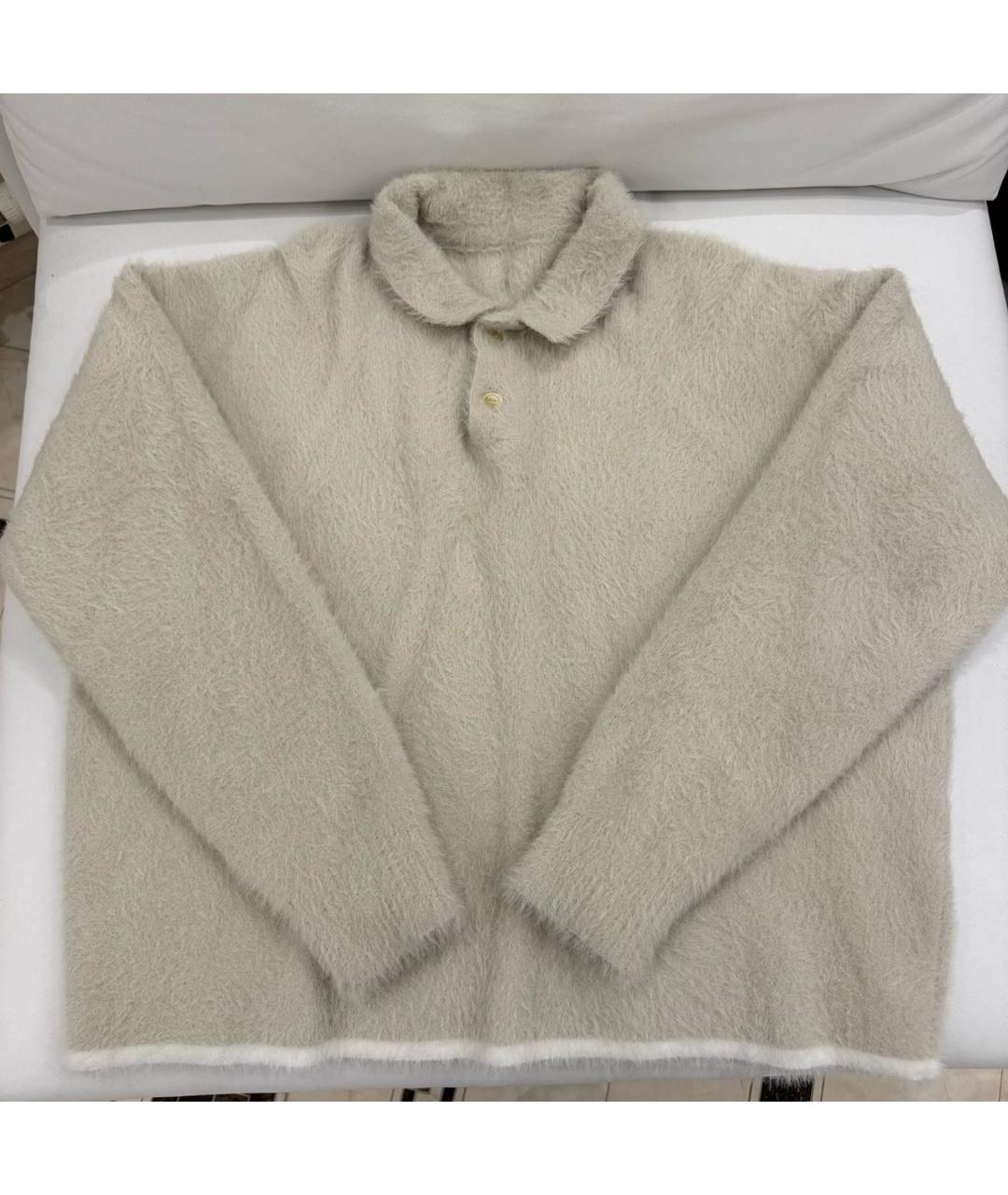 JACQUEMUS Бежевый полиамидовый джемпер / свитер, фото 3