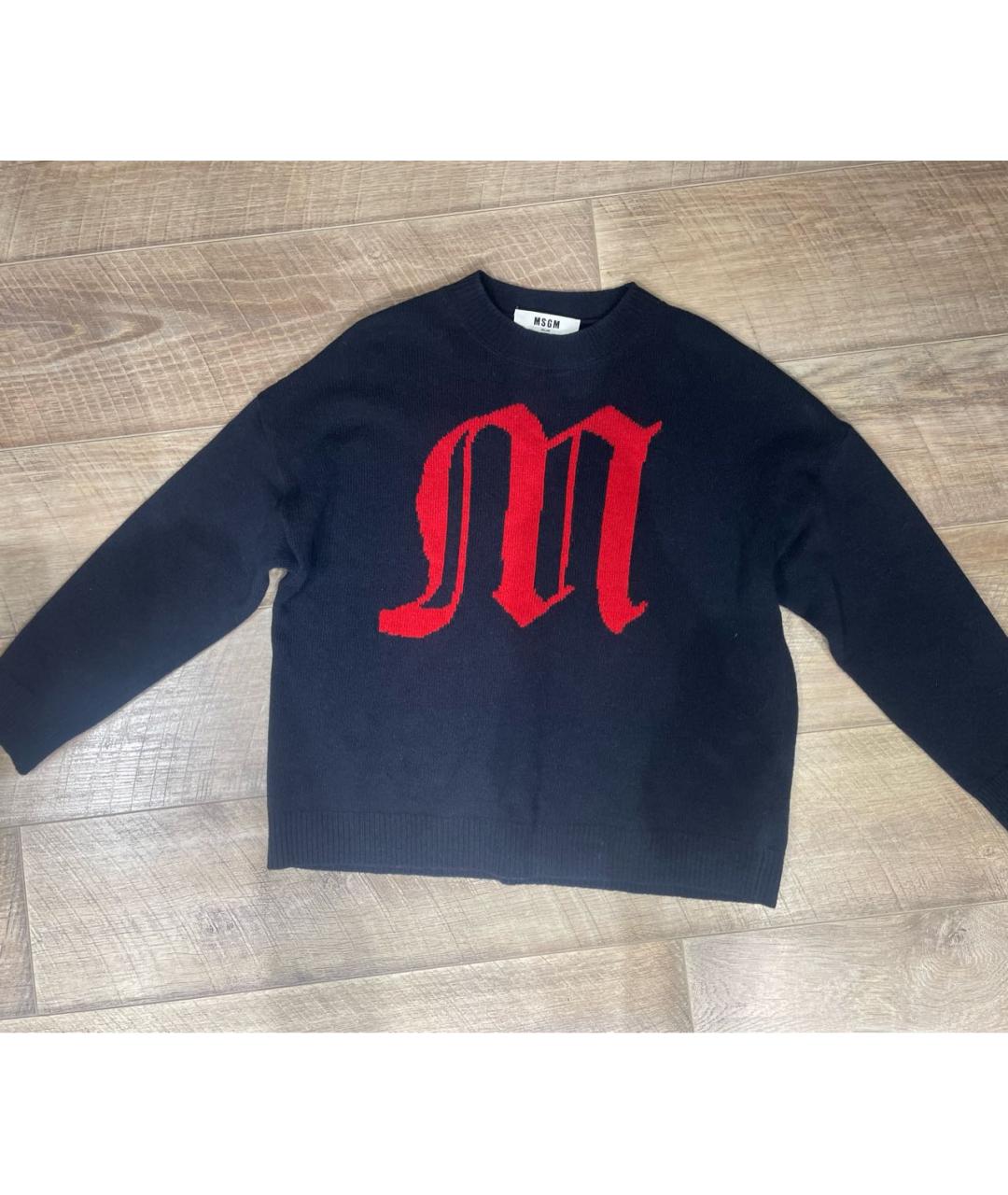 MSGM Темно-синий шерстяной джемпер / свитер, фото 8