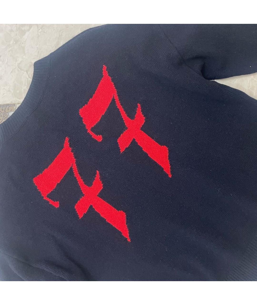 MSGM Темно-синий шерстяной джемпер / свитер, фото 4