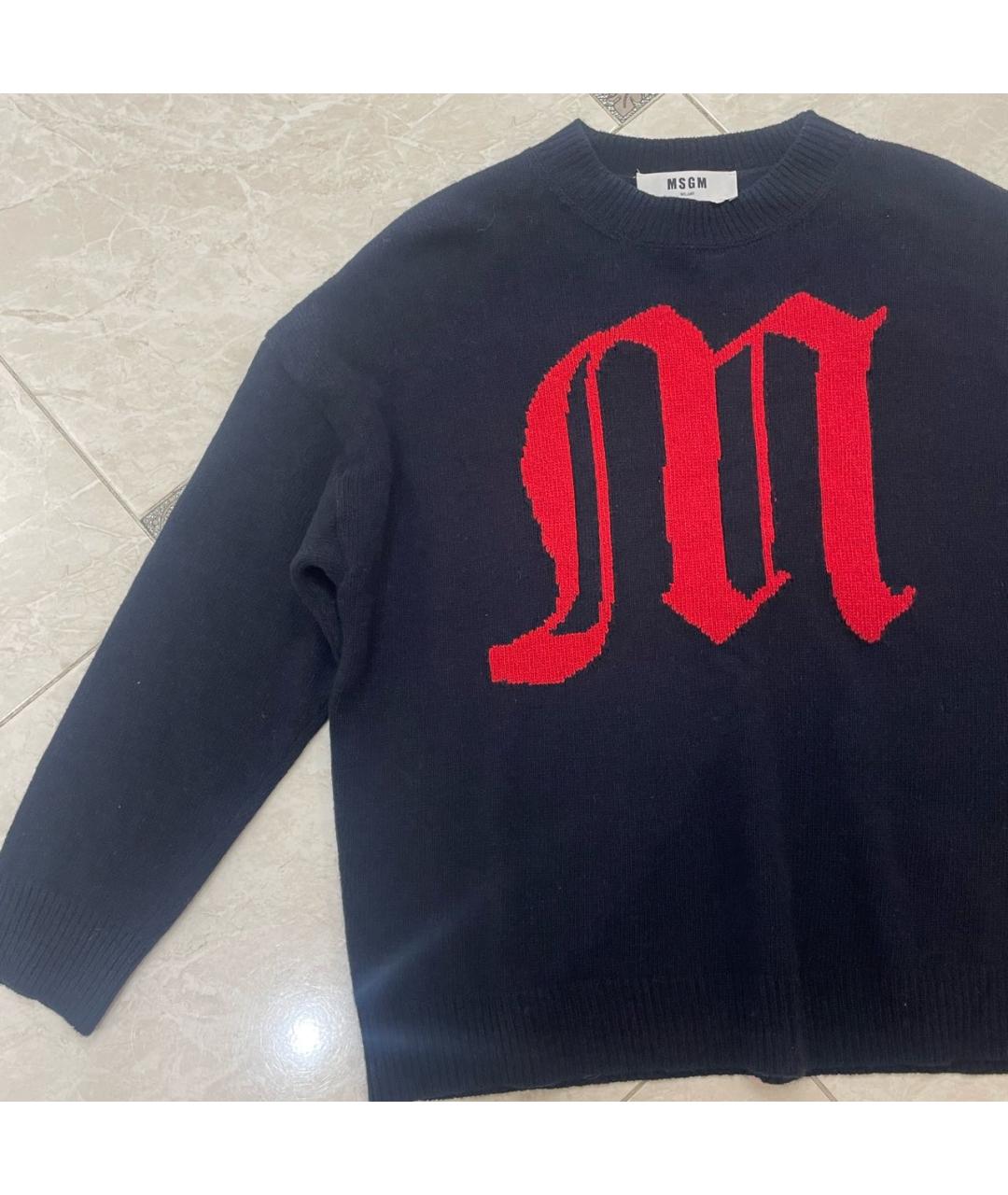 MSGM Темно-синий шерстяной джемпер / свитер, фото 5