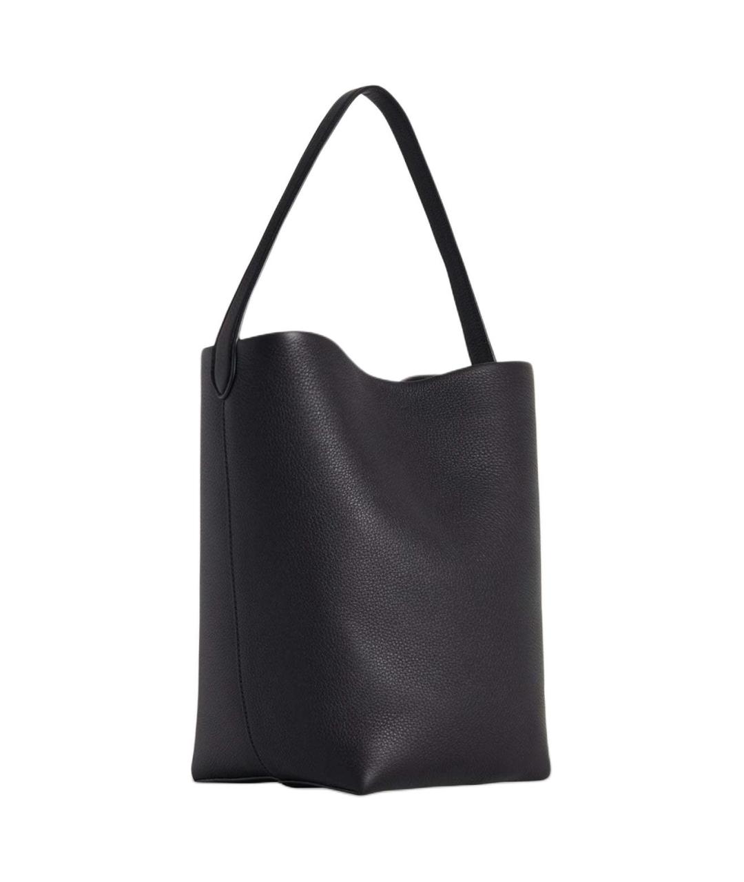 THE ROW Черная кожаная сумка через плечо, фото 2